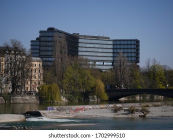 Munich, Germany - April 2020: European Patent Office EPO (Europäisches Patentamt) Bob-van-Benthem-Platz 1(formerly Erhardtstrasse 27)