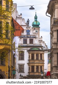 MUNICH, GERMANY - APRIL 7: The Famous Hofbräuhaus In Munich, Germany On April 7, 2022.