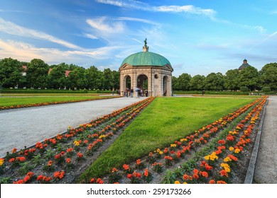 Munich Germany, City Skyline At Munich Pavilion