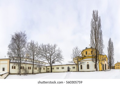 MUNICH, GERMANY - JAN 16, 2017: View Of Famous West Cemetery Of Munich, Germany With Historic Gravestones, Most Famous Is Grave Of Persian Queen Soraya.