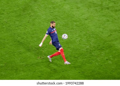 MUNICH, GERMANY - JUNE 15, 2021: Karim Benzema (19) EURO 2020. The Football Match France Vs Germany