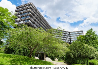 Munich, Germany - June 2, 2018: European Patent Office EPO headquarters modern building