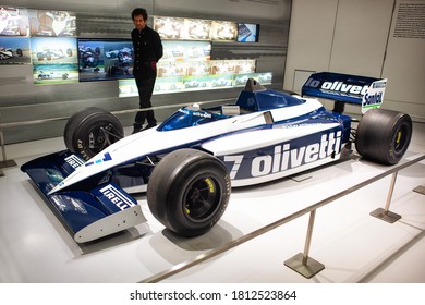 Munich, Germany - September 14, 2018: Formula One Race Car Of BMW Sauber Team In BMW Welt Museum.