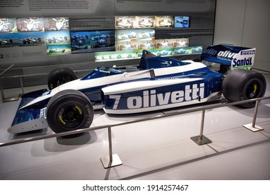 Munich, Germany - September 14, 2018: A Formula One Race Car Of BMW Sauber Team In Munich BMW Welt Museum.