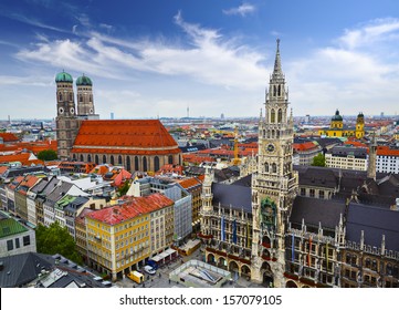 Munich, Germany skyline at City Hall.