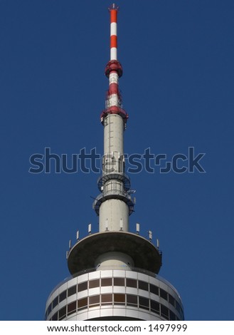 Similar – Berlin Alexanderplatz with television tower and world time clock in front of a blue sky