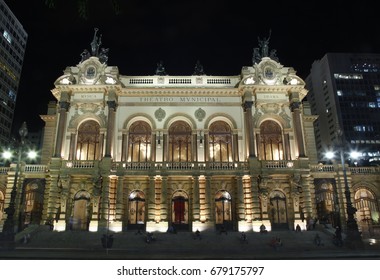 Municipal Theatre Of Sao Paulo, Brazil