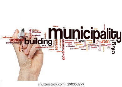 Municipality Word Cloud Concept