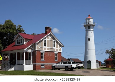 Munising Front Range Light (1908), Munising, Lake Superior, Michigan, USA
