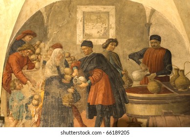 Mural.Bottega Of Domenico Ghirlandaio. XV Century.Florence.