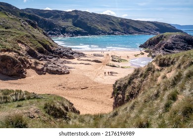 The Murder Hole Beach, Officially Called Boyeeghether Bay In County Donegal, Ireland