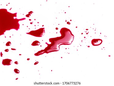 Murder Red Blood On White Background Stock Photo 1706773276 | Shutterstock