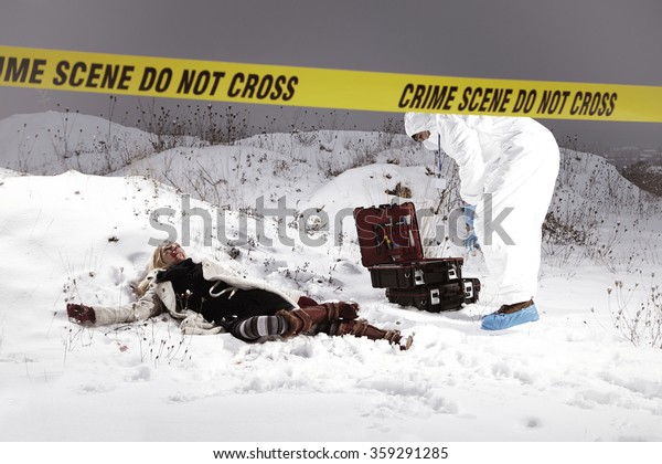 Murdered Woman Body Found Field Investigation Stock Photo 359291285 ...