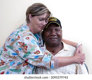 Murfreesboro, TN, USA, July 2009, Nurse Caring For Vietnam Veteran In Nursing Home