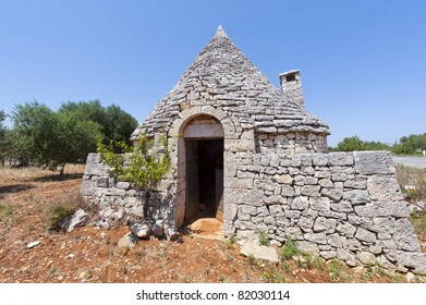 Murge (Puglia, Italy) - Trullo And Olive Trees