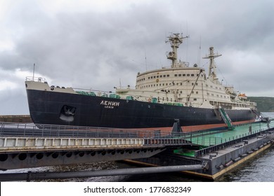 Murmansk, Russia - August, 2019: The World's First Nuclear Powered Icebreaker 