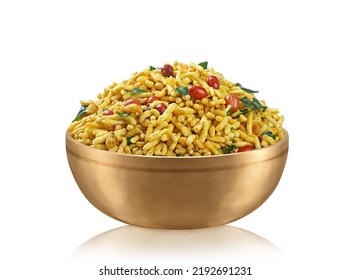 Murmura Chivda or Chiwada., Made Out of Puffed Rice, Fried Peanuts, Curry Leaves And Some Spices. Traditional Indian Snacks. - Powered by Shutterstock