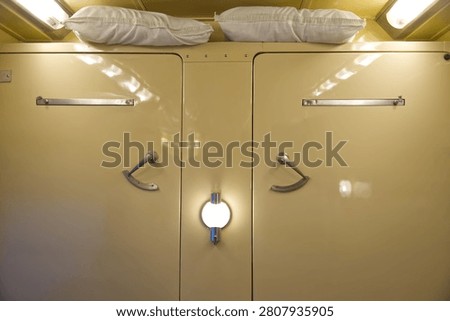 Murphy beds in a rail car
