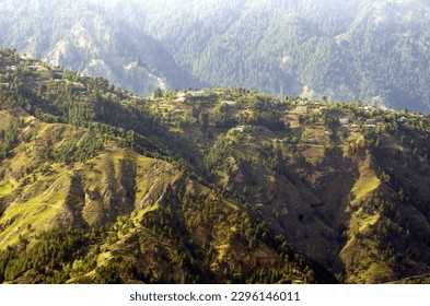 Murree Hills, a mountain resort town, located in the Galyat region of the Pir Panjal Range, Pakistan - Shutterstock ID 2296146011