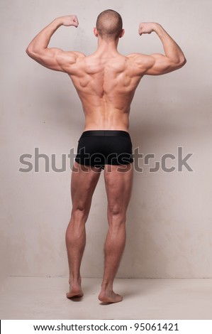 Similar – Young male bodybuilder posing