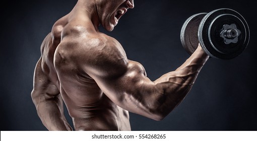 Muscled biceps