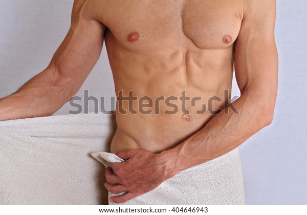 Muscular Male Torso Chest Armpit Hair Stock Photo Edit Now 404646943