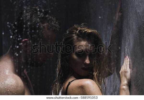 Muscular Man Having Sex Beautiful Woman Stock Photo Edit Now