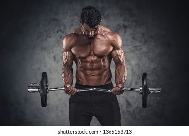 Muscular Men Exercise Weights Stock Photo 1365153713 | Shutterstock