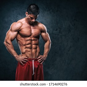 Muscular Men Posing Flexing Muscles Stock Photo 1714690276 | Shutterstock