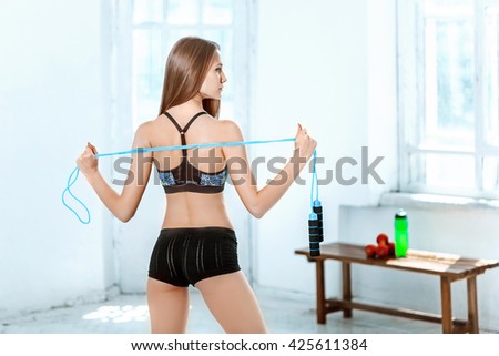 Similar – Image, Stock Photo young beautiful athletic girl with muscles