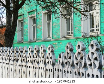 Museum "carved palisade" in Vologda. - Shutterstock ID 1967941213