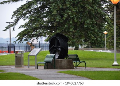 Museum In Park At Soo Locks At St. Marys River, Sault Ste. Marie, Michigan