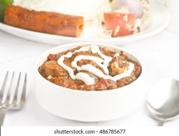 Mushroom Curry With Chello Kabob