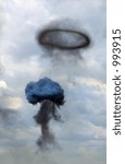 Mushroom Shaped Cloud and Smoke Ring