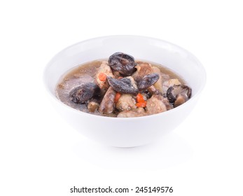 Mushroom Soup Isolated White Background