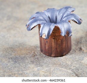 Mushroomed Hollow Point Bullet After It Has Hit A Target