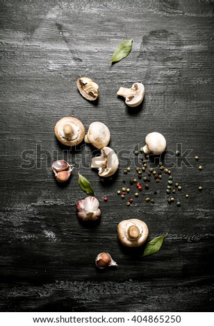 Similar – Image, Stock Photo mushroom Food Mushroom