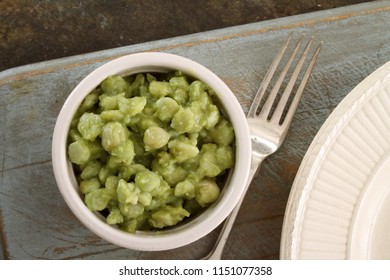 Mushy Peas In Dish