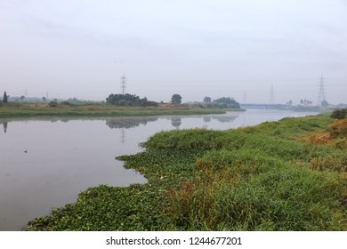 The Musi River, Hyderabad, India 