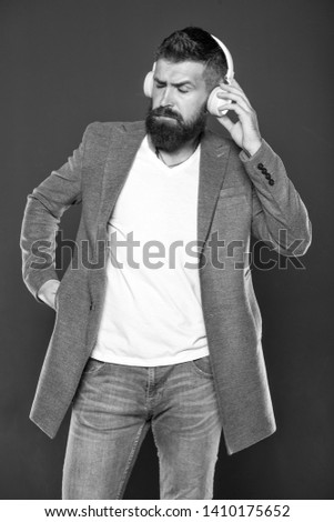 Similar – bearded guy in a retro jacket