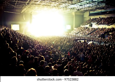 Music Arena Crowd Silhouette