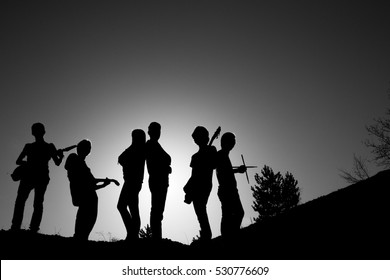 Music Band Silhouette 