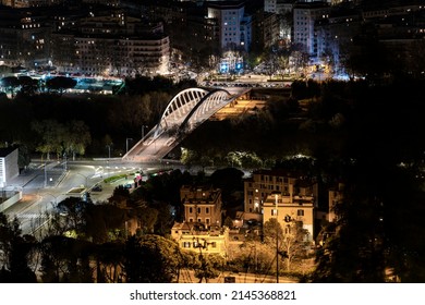 Music Bridge at Night, view from Monte Mario, Rome