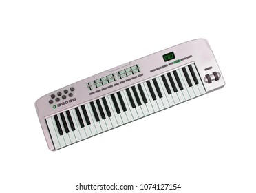 Music Keyboard Isolated On White Background