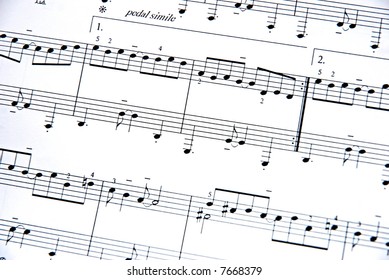 music notes - Shutterstock ID 7668379