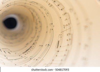 Music score pages - Shutterstock ID 504817093