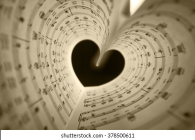 Music Series In The Form Of Heart