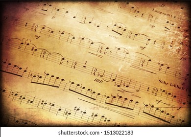 Music, sheet music, background. The beauty of music