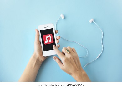 Music Song Playlist Entertainment Mobility Concept