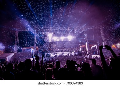 Music stage with lasers and lighting - Powered by Shutterstock